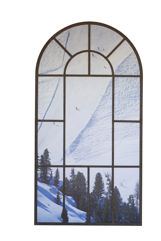 Alpine Scene Arch Mirror