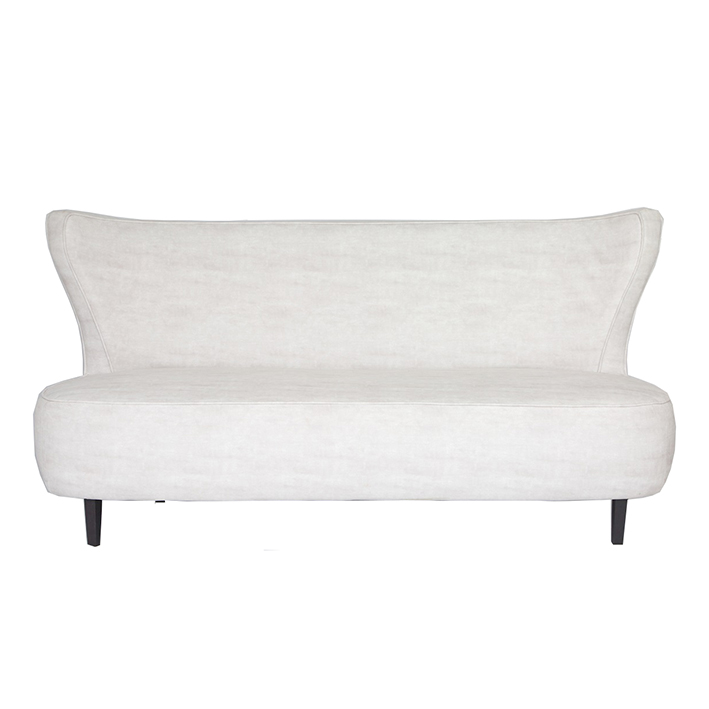 Ivory Curve Back Sofa