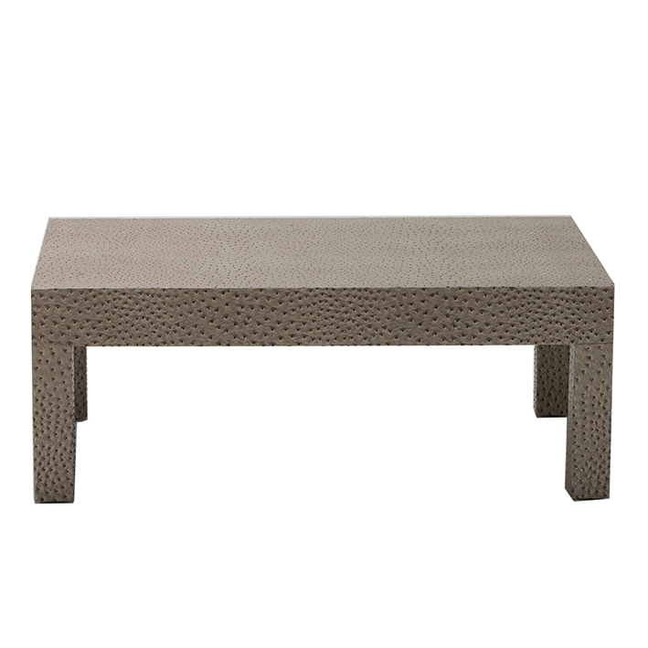 Ostrich Leather Effect Low Table