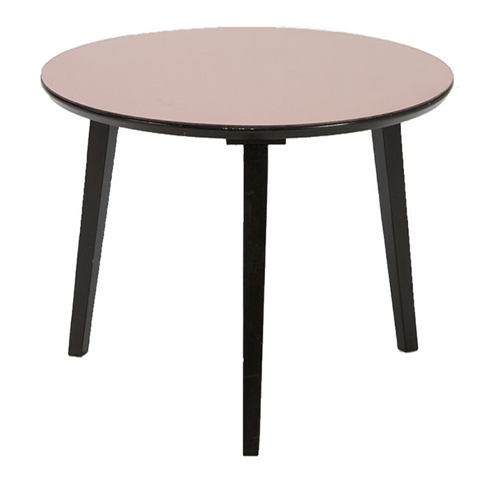 Rose Gold Round Low Table
