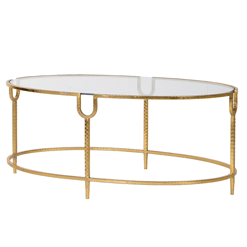 Gold Glass Coffee Table