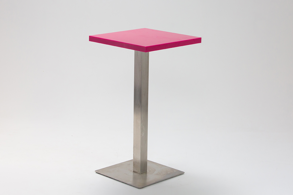 Pink Perspex Bar Table