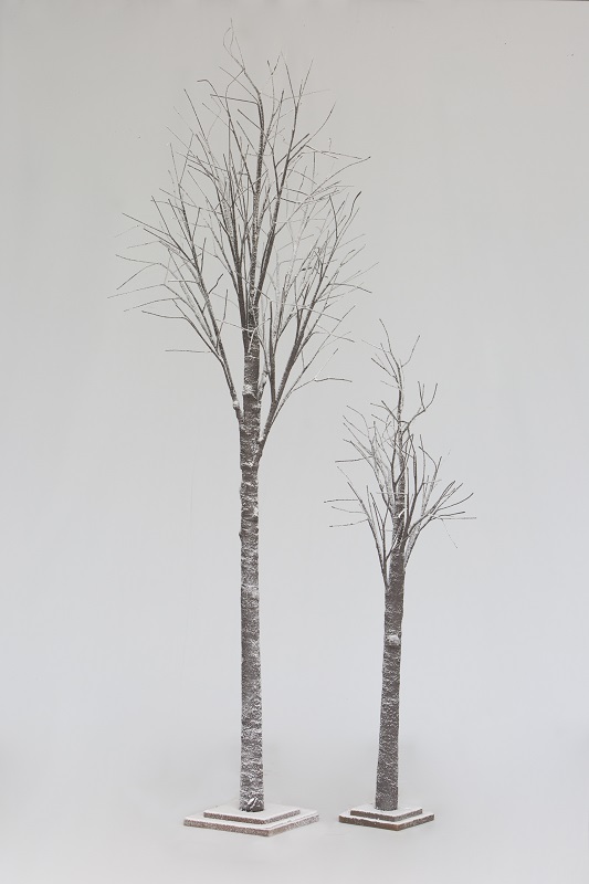 Snow Twig Tree Pair